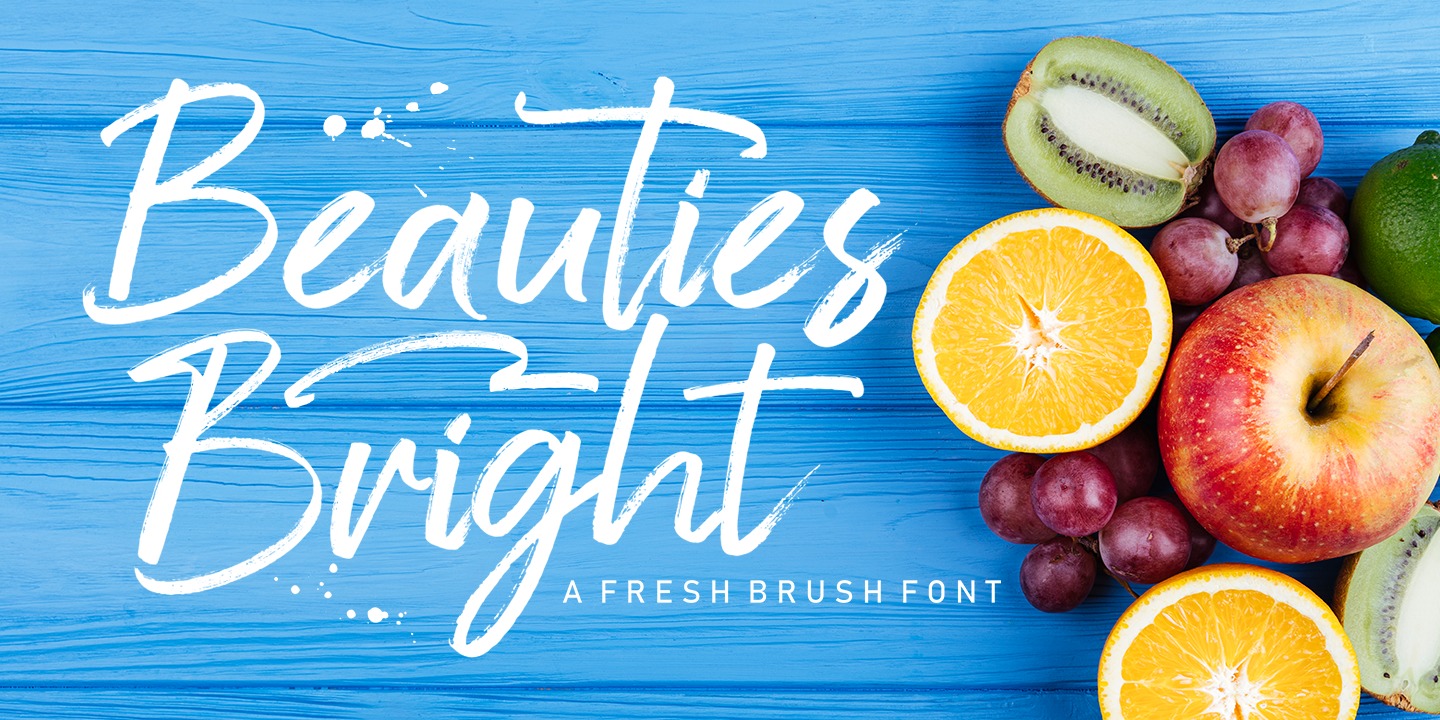 Beispiel einer Beauties Bright Bright Swash-Schriftart